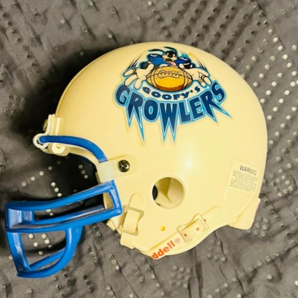 Disney Mini Helmet Ridell Goofy's Growlers  Size 3-5/8 VERY RARE FIND ! - Picture 2 of 4